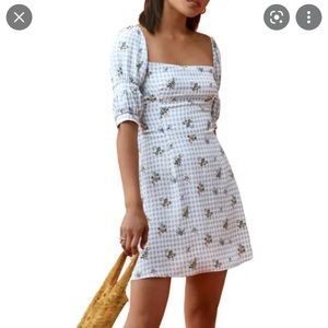 Reformation Kaley Dress in Al Fresco Print